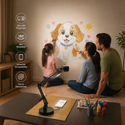 Wireless 360° Art Tracing Projector