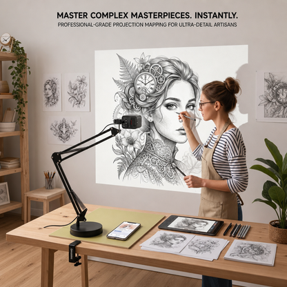 Wireless 360° Art Tracing Projector