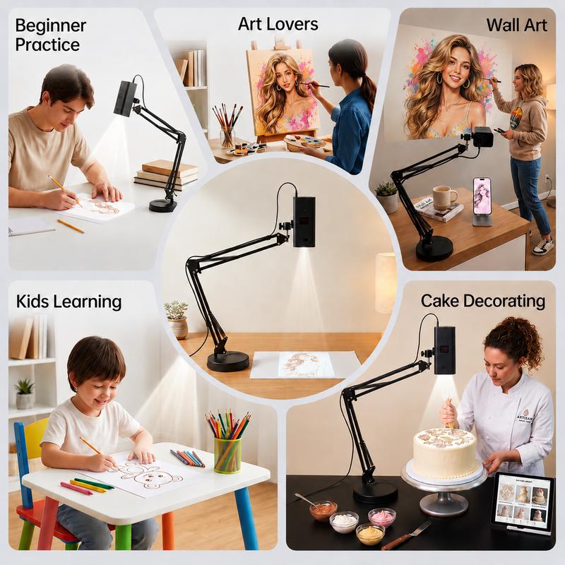 Wireless 360° Art Tracing Projector
